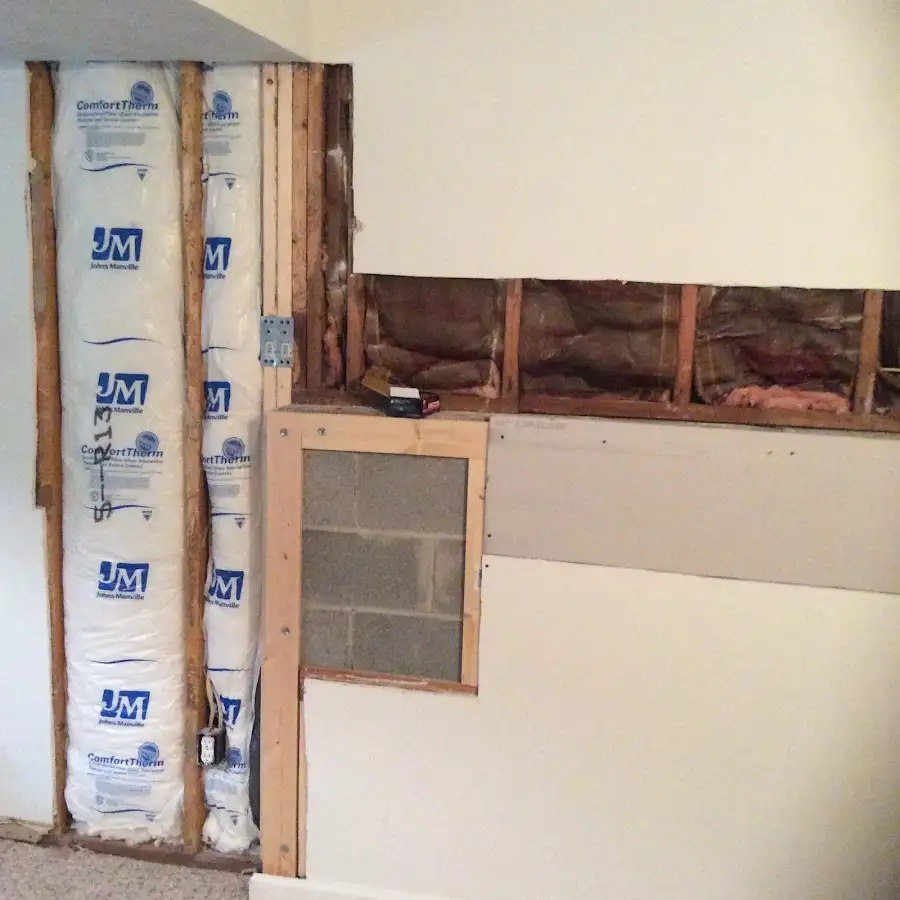 Wall insulation replacement during Odor Removal & Deodorization in Maywood